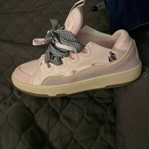 I am selling pink leather Lanvin in a size 9 for 330